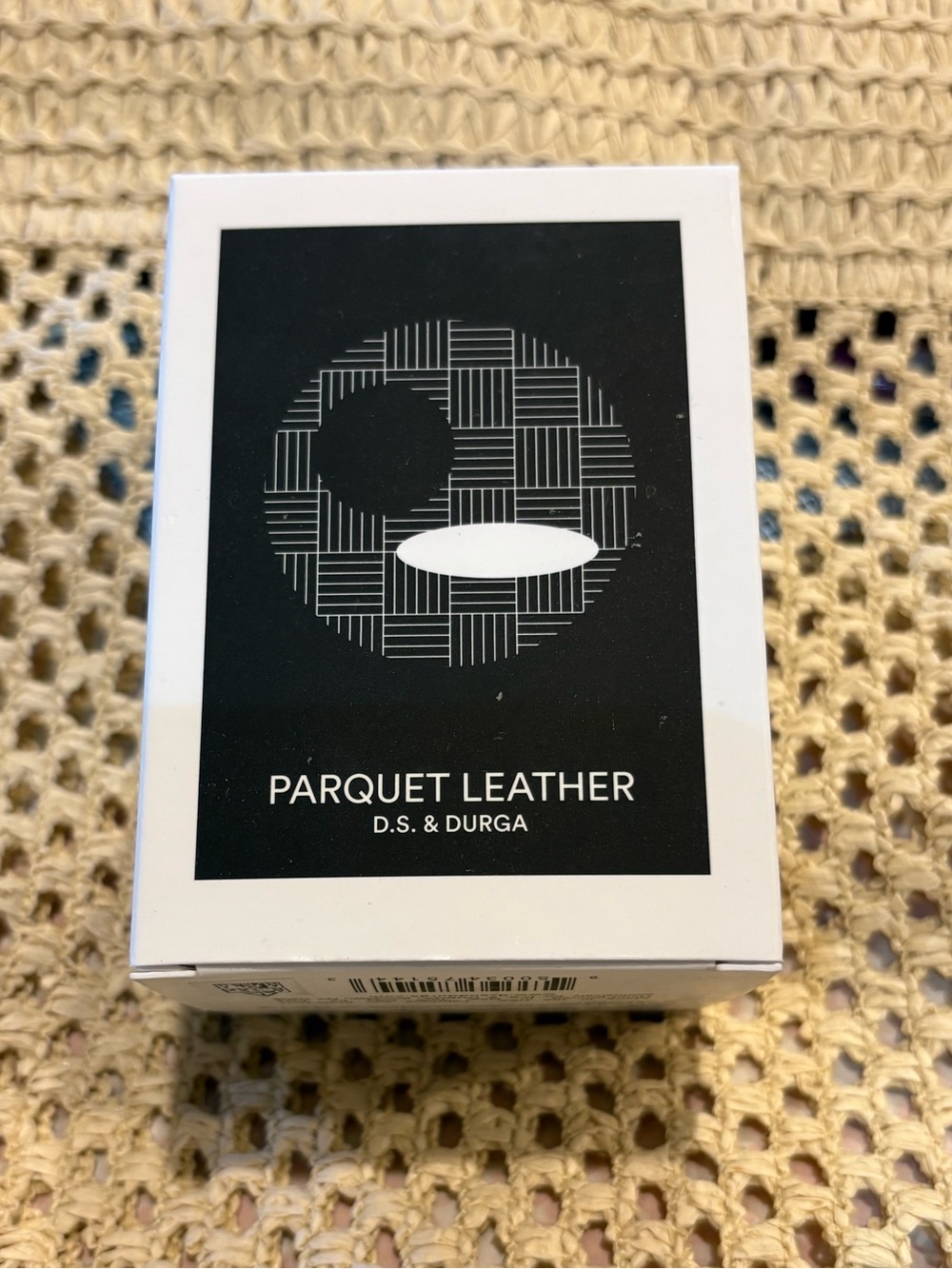 D. S. & Durga Parquet Leather candle new in box full size 7fl oz